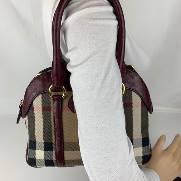 Burberry Small Milverton House Check Satchel - Picture 4 of 7